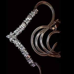 Gold Diamond necklace new